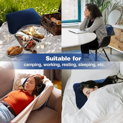 REDCAMP Memory Foam Camping Pillow for Sleeping Lightweight and Compressible, Travel Pillow for Camping, Hiking, Backpacking