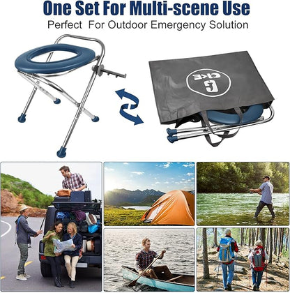 CKE Upgraded Portable Toilet Kit for Camping