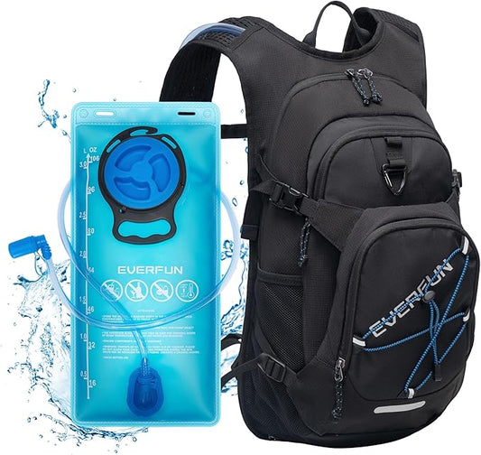 Everfun Hydration Backpack 18L with Water Bladder 2L/3L Hiking Water Backpack Women Men Lightweight Insulation Hydration Day Rucksack for Hiking, Cycling, Running, Festival, Camping