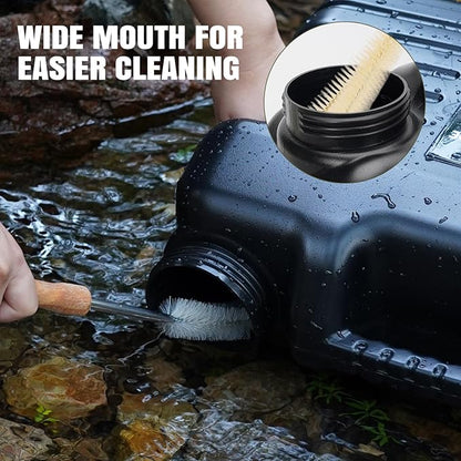 Camping Water Jug, Camping Water Container,4.76 Gallon BPA Free Water Storage with Spigot, Large Water Tank,Portable Emergency Water Storage for Camping,Car, Hiking, Hurricane Supplies.Black