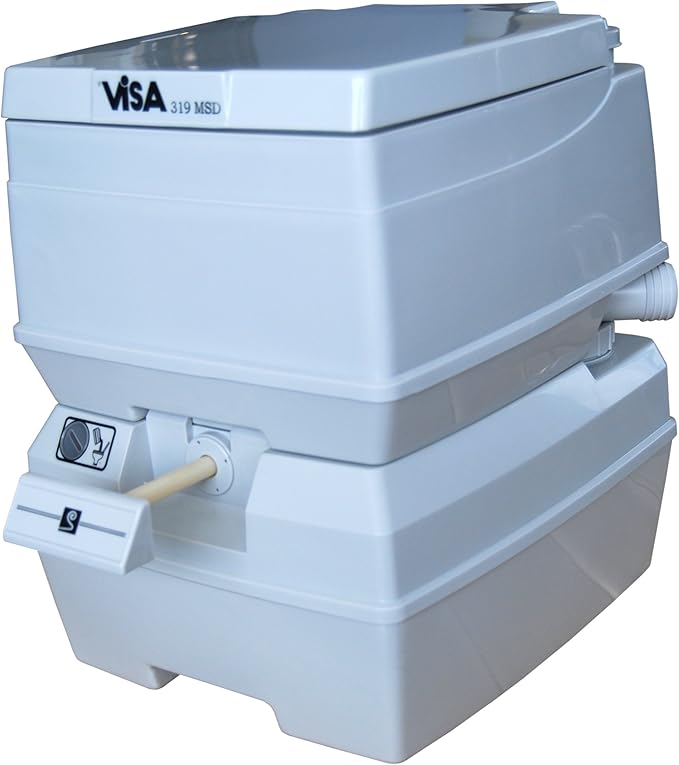Dock Edge + Visa Marine Potty 18 Litre Toilet Grey (DEF319)