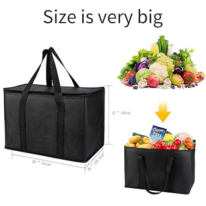 Musbus Insulated Travel Cooler Bag - Keeps Food Warm/Cold, Perfect for Airplane, Doordash & Catering Delivery