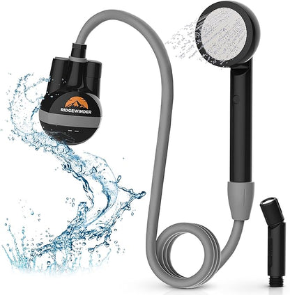 Portable Shower for Camping - Camp Shower with Rechargeable Battery and Included showerhead. Complete Camping Shower Plus Sprayer Attachment