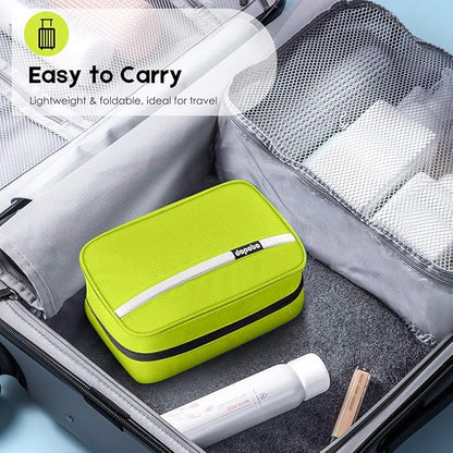 dopobo Travel Toiletry Bag for Women, Dopp Kit for Men, Waterproof Makeup Bag Shaving Bag with Hanging Hook, Portable Toiletry Organizer for Traveling and Camping