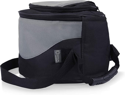 ONIVA - a Picnic Time brand Caliente Portable Charcoal Grill & Cooler Tote, Take Anywhere BBQ Grill with Cooler Bag, Grill for Outdoor Use, (Black with Gray Accents)