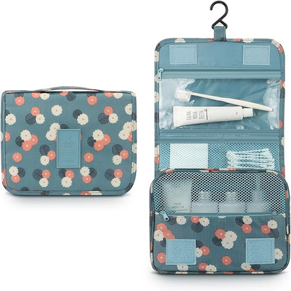 Mossio Hanging Toiletry Bag - Large Cosmetic Makeup Travel Organizer for Men & Women with Sturdy Hook