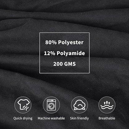 Tirrinia Hooded Surf Poncho Changing Towel Summer Swim Robe with Pocket, Quick Dry Towel Hoodie for Surfing Swimming Diving Men Women