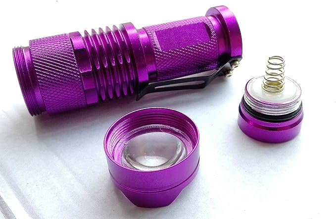 395 nm Ultra Violet UV Flashlight Blacklight, High Power LED 3 Mode 10 Yard Long Range UV Flashlight Blacklight, Pets Urine Detector, Stains, Odor Detector
