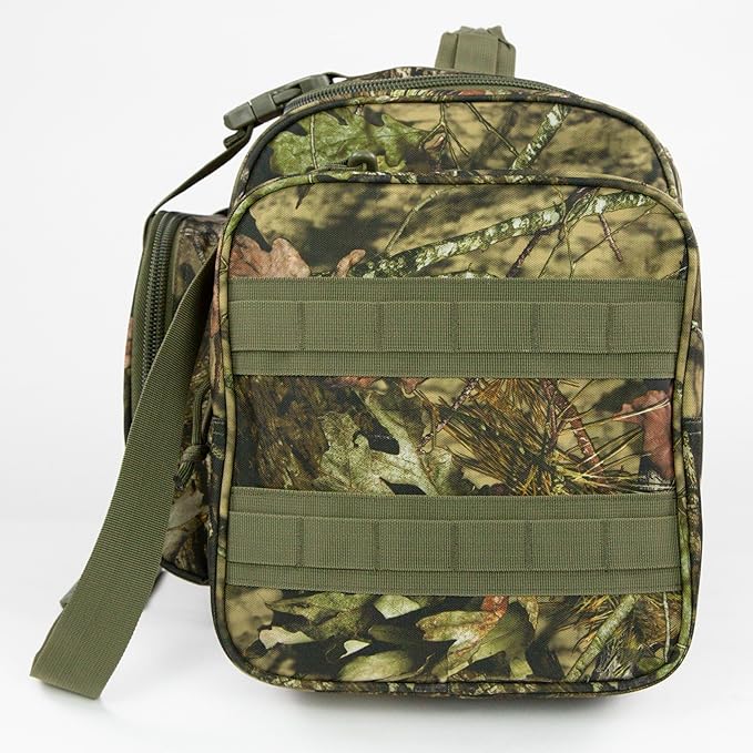 Duffel Bag – Heavy Duty Tactical Gym Bag for Men, Splashwater-Proof Weekender Travel Bag for Basketball, Football, Soccer, Hiking, and Hunting (Forest Tree Camo)
