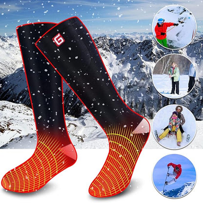 Heated Socks Women Electric Battery Socks Thermal Insulated Socks for Arthritis, Winter Thick Warm Cotton Sox Heating Foot Warmer, Unisex & USA 6-13 Size