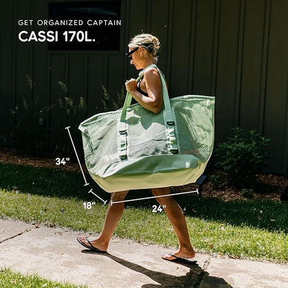 MISSION Boat Gear CASSI Heavy-Duty Outdoor Tote and Waterproof Marine-Grade Mesh Boat Bags