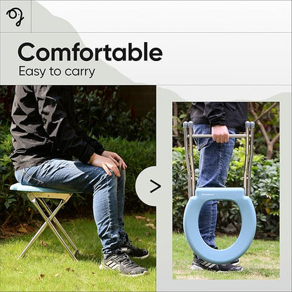 GREEN ELEPHANT Portable Toilet - Camping Toilet, Portable Toilet for Adults, Portable Potty, Composting Toilet, Porta Potty, Camp Toilet, Camping Toilets Portable, Quick Setup, Outdoor & Home Use