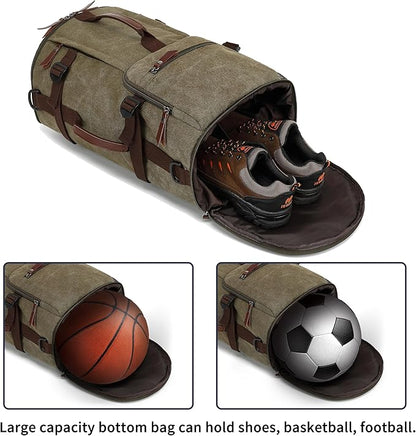 gym duffel bag backpack wrestling bag with shoe compartment 4 kinds of back method waterproof sports walking laptop