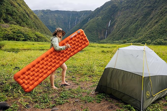 Big Agnes Rapide SL Insulated Sleeping Pad, Orange, Regular (20X72)