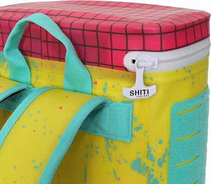 SHITI Coolers Soft Side Backpack Cooler for Partying at The Beach, Pool, Tailgate, or Camping - Portable Backsaver - Insulated & Leak Proof - High Performance Yet Extremely Cool (Liquor Basket)