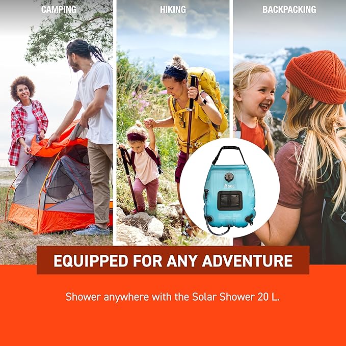 S.O.L. Survive Outdoors Longer Camping Shower 20L