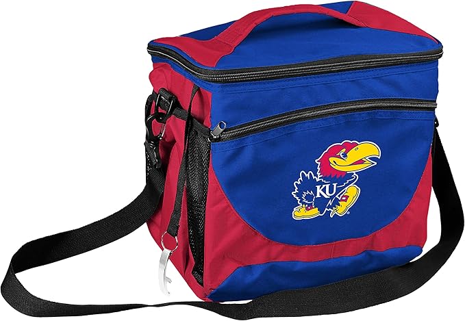 Logo Brands NCAA Unisex Adult 24-Can Cooler with Bottle Opener and Front Dry Storage Pocket, One Size, Multicolor