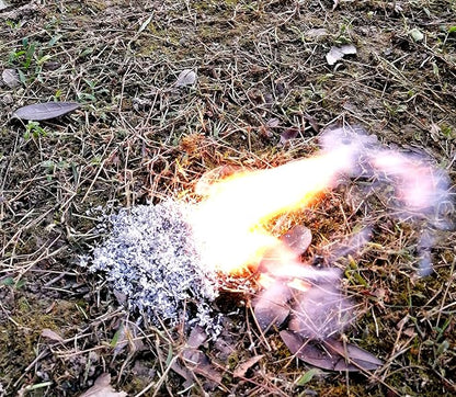 egreen Emergency Fire Starter Magnesium 10 Bags Ferro Rod Striker Weatherproof Matches Jute Rope for Camping Hiking Bushcrat Ourdoor Survival