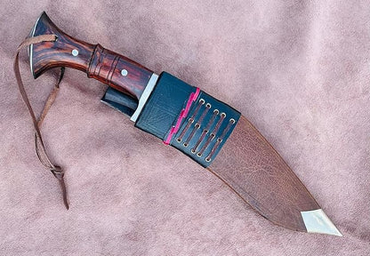 10" Hand Forged Full Tang Blade Service No 1 Guard Kukri, Traditional Highly Graded Carbon Steel Khukuri