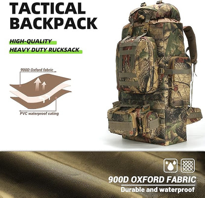 King'sGuard 100L Camping Hiking Backpack Molle Rucksack Military Camping Backpacking Daypack