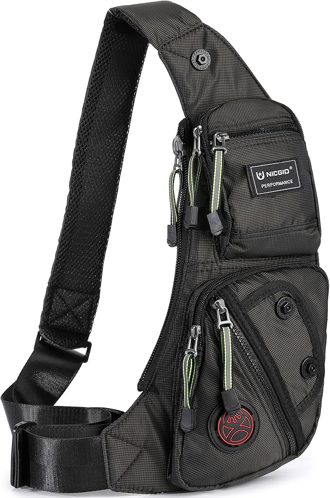 NICGID Sling Bag Chest Shoulder Backpack Crossbody Bags Casual Daypack for Men Women