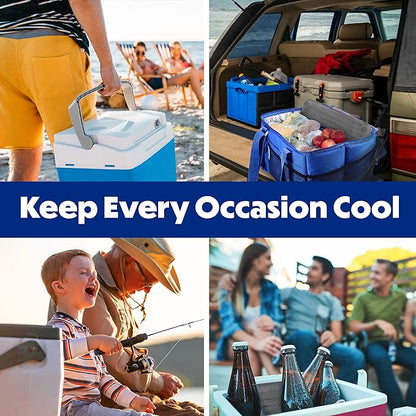 Cooler Shock Ice Packs - Reusable, Premium, Large Pack and Lunch Set for Long Term Use - Cools Faster Than Ice - Cooler Accessories