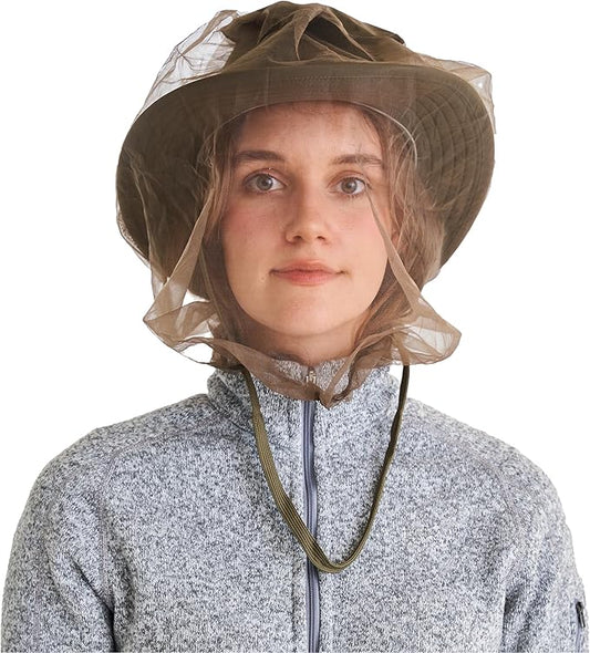 Coghlan's No-See-Um Head Net – Lightweight, Breathable Mesh Netting Protection | ideal for Camping, Hiking.