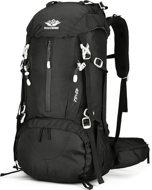 50L Hiking Backpack Men Camping Backpack with rain cover 45l+5l Lightweight Backpacking Backpack Travel Backpack