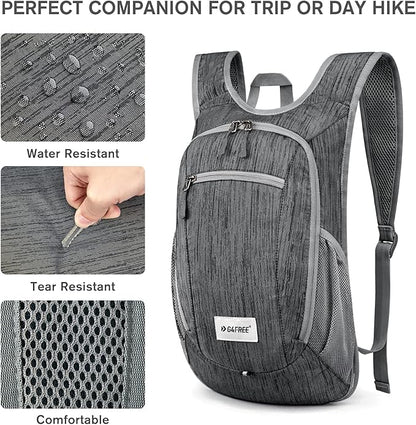 G4Free 10L/15L Hiking Backpack Lightweight Packable Hiking Daypack Small Travel Outdoor Foldable Shoulder Bag(Dark Blue)