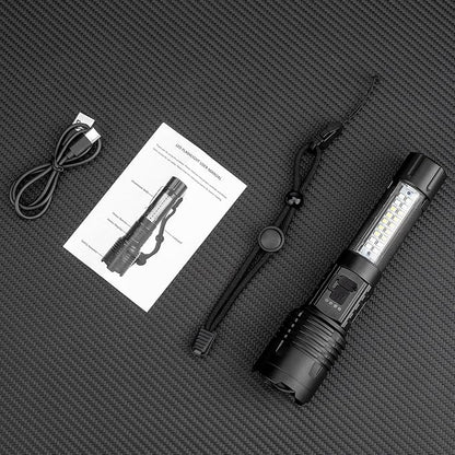 Flashlights High Lumens Rechargeable - 990000 Lumen Super Bright Flashlight with 7 Modes, IPX6 Waterproof Mid-Size LED Flash Light for Home, Camping, Hiking