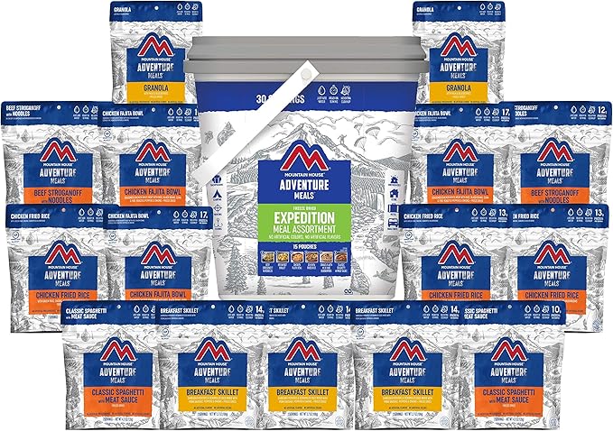 Mountain House Expedition Bucket | Freeze Dried Backpacking & Camping Food | 30 Servings, New! Classic Buccket