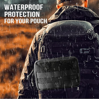 OneTigris MOLLE Pouch, Tactical Admin Pouch Belt EDC Tool Organizer Zippered Utility Waist Pack 7.5"x5"x2"