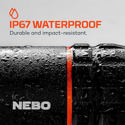 NEBO Slyde King Flashlight, Rechargeable LED Flashlight and Work Light, Bright, Durable, Everday Carry & Camping Flashlight with 4 Light Modes, C.O.B. Work Light and Magnetic Base