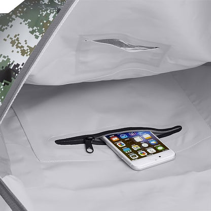 Skog Å Kust Duffelsak Heavy Duty Waterproof Duffel - Gear Bag for Sports, Travel, & More - 60L DigiCamo