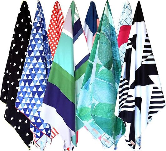 Microfiber Beach Towel & Bag. Lightweight, Compact & Quick-Dry. For Travel, the Beach, Pool, Gym, Yoga & Camping. Extra Large (71x35.5), Black