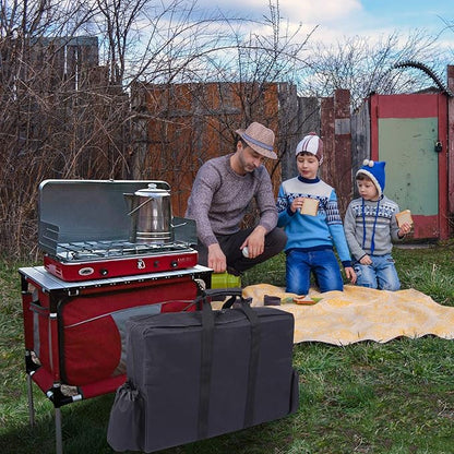 REDCAMP Camp Stove Burner Carry Bag, Stove Carry Case Portable for Camping Stove Gas Grill Accessories