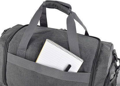Ultimate Gym Bag 2.0: The Durable Crowdsource Designed Duffel Bag with 10 Optimal Compartments Including Water Resistant Pouch