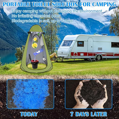 Portable Toilet Gel, for Portable Toilet, Portable Toilet Absorbent Gel Powder for Camping Hiking, Acrylic Polymer Powders