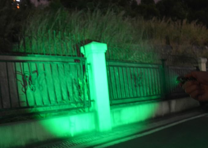 Scalable Green LED 3 Mode Long Range Green Beam Green Light Flashlight, Green LED Flashlight Green Flashlight Torch with Green Light Green Led for Night Detecting-Green House
