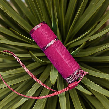 LUX-PRO LP395 Gels Glow in Dark 9 LED Flashlight (Pink, Purple, Teal)