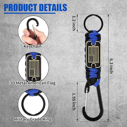 Frienda 2 Set Heavy Duty Paracord Lanyard Necklace Whistles Strap Braided 550 Keychain Lanyard for Outdoor Activities Camera