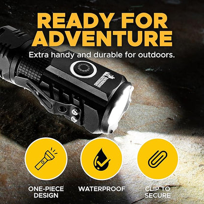800 Lumen Bright LED Rechargeable Fashlight Small Portable