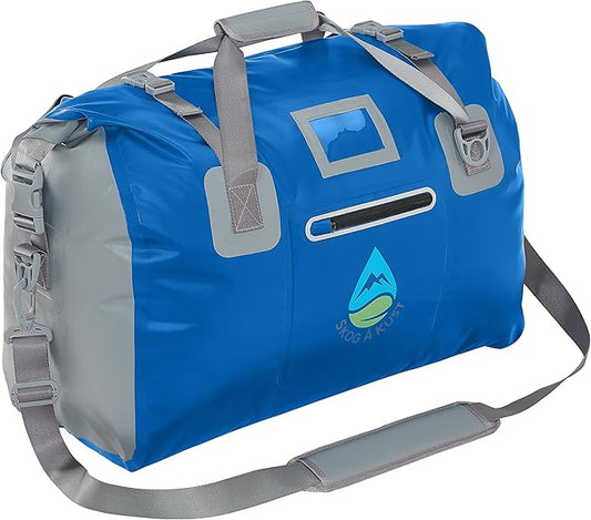 Skog Å Kust Duffelsak Heavy Duty Waterproof Duffel - Gear Bag for Sports, Travel, & More - 40L Navy Blue
