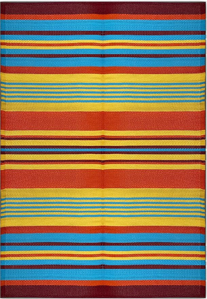 BalajeesUSA Outdoor Patio Rugs clearance 6'x9' (183 cm x 274 cm) Multi Color 20270