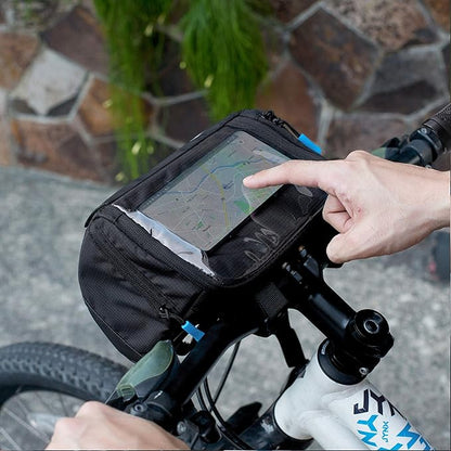Fahrradlenkertasche Wasserdicht 4L, Handyhalterung, 4-lagiger Schutz Lenkertaschen fr Fahrrder | Fahrradlenkertasche, Fahrradtasche vorne, Fahrradtasche fr Lenker, Fahrrad-Handytasche, MTB,