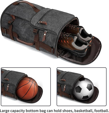 gym duffel bag backpack wrestling bag with shoe compartment 4 kinds of back method waterproof sports walking laptop