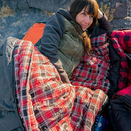 Teton Celsius XXL Sleeping Bag, Cold Weather Sleeping Bags for Adults and Kids, Camping Made Easy and Warm. Compression Sack Included, 35F, 25F, 0F, 20F Degree