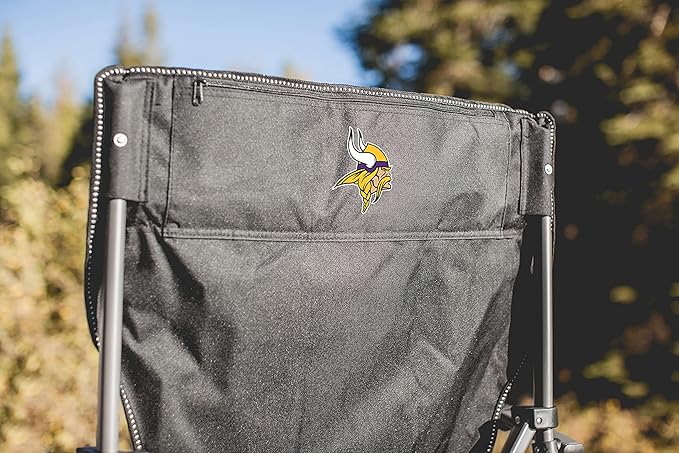 PICNIC TIME NFL Outlander Folding Camping Cooler, Heavy Duty Beach Chair
