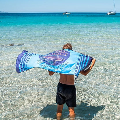 4Monster Microfiber Beach Towel Quick Dry,Super Absorbent Lightweight Travel Towel for Swimmers, Sand Free Camping Towel, Beach Towels for Pool, Swim, Water Sports,Yoga,Gym,Backpacking