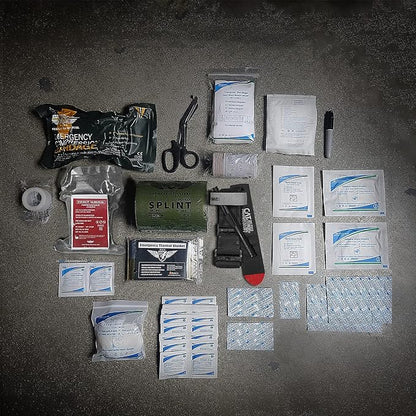 EVERLIT Emergency Trauma Kit, CAT GEN-7 Multi-Purpose SOS Everyday Carry IFAK for Wilderness, Trip, Cars, Hiking, Camping, Father’s Day Birthday Gift for Him Men Husband Dad Boyfriend (Tan)
